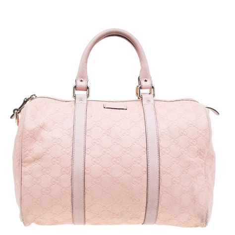 gucci pink guccissima leather medium joy boston bag|gucci boston bag used.